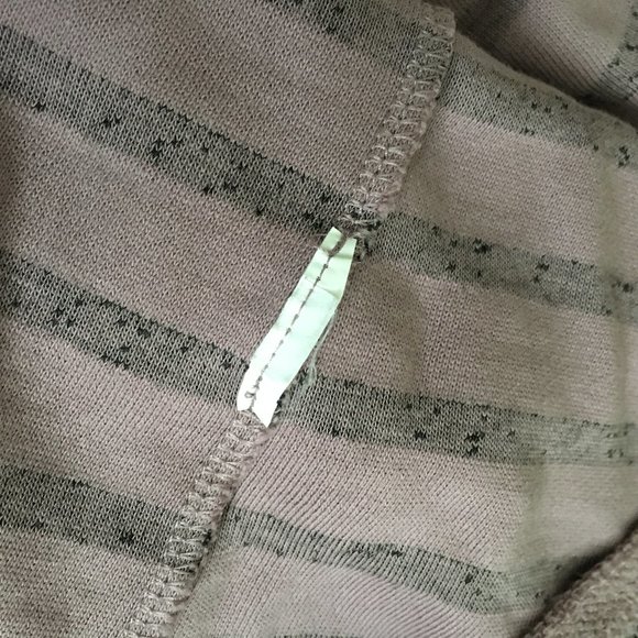 Activezone Mauve and Black Stripe Drawstring Baja Hoodie - Picture 9 of 14